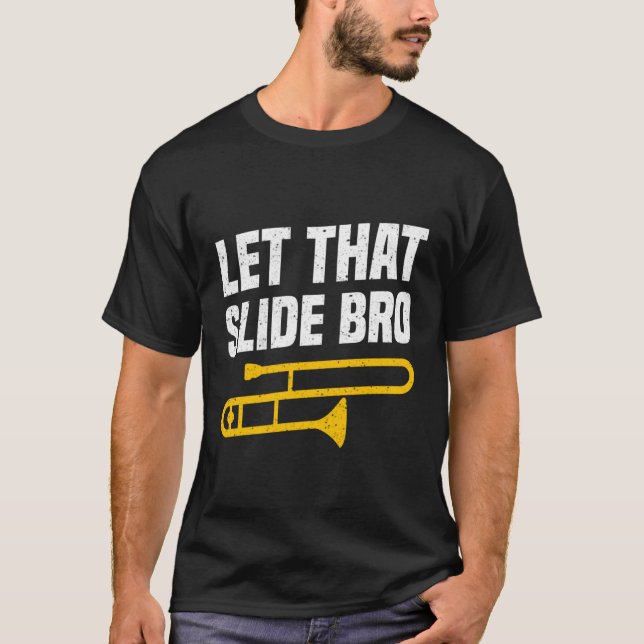 School Marching Band Trombone T-Shirt (Front)