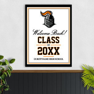 School Mascot Class Reunion Welcome Poster