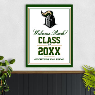 School Mascot Class Reunion Welcome Poster