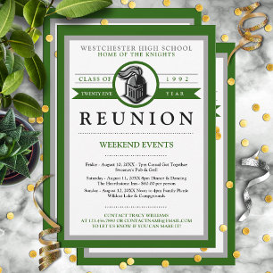 School Mascot High School Reunion Invitations