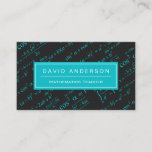 School Math Teacher Mathematics Equation Teal Blue Business Card<br><div class="desc">School Math Teacher Mathematics Equation Teal Blue Business Card Template. You are able to change the background colour by clicking the "Customize it" button. All text style,  colours,  sizes can be modified to fit your needs. If you need any customization,  please contact me.</div>