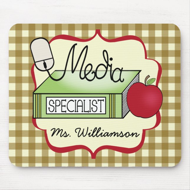 School Media Specialist Mouse Pad (Front)