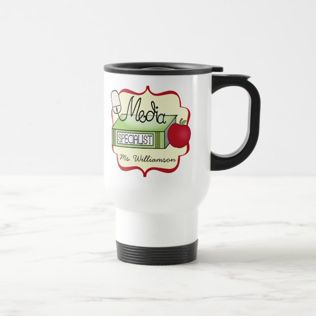 School Media Specialist Travel Mug (Right)