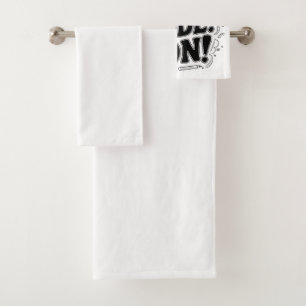 School Mode: ON! ,Vintage-Inspired Design Bath Towel Set