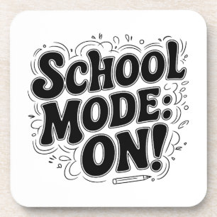 School Mode: ON! ,Vintage-Inspired Design Coaster