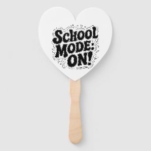 School Mode: ON! ,Vintage-Inspired Design Hand Fan