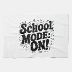 School Mode: ON! ,Vintage-Inspired Design Kitchen Towel