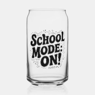 School Mode: ON! ,Vintage-Inspired Typography with Can Glass