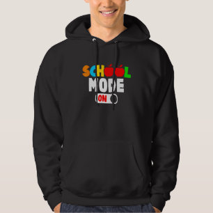 School Mode On Welcome Back To School Teacher Stud Hoodie