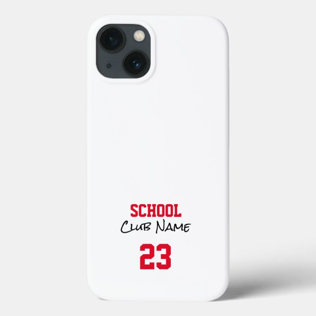 School Name Club Band Year Colours Spirit Fun  Case-Mate iPhone Case (Back)