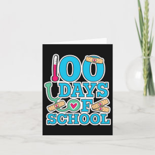 School Nurse 100 Days Of School Card