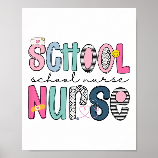 School Nurse Appreciation Day For Best Nurses Back Poster (Front)