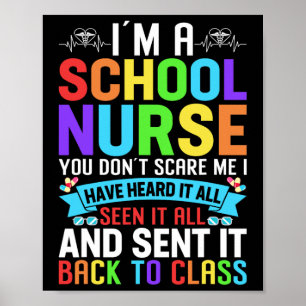 School Nurse Appreciation Nursing Elementary Schoo Poster