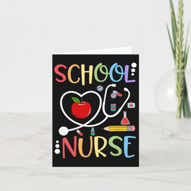 School Nurse Appreciation Nursing Nurse Day And Nu Card (Front)