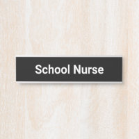 School Nurse Black and White 