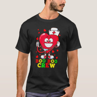 School Nurse Boo Boo Crew Heart Nurse Hat T-Shirt