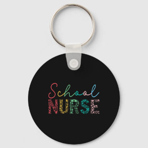 School Nurse Byck To School Nurse Elements Graphic Keychain