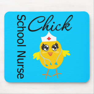 School Nurse Chick v1 Mouse Pad