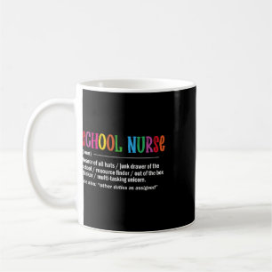 School Nurse Definition Byck To School Fun  Coffee Mug