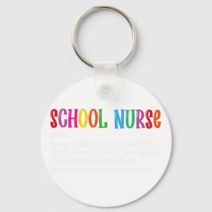 School Nurse Definition Byck To School Fun  Keychain