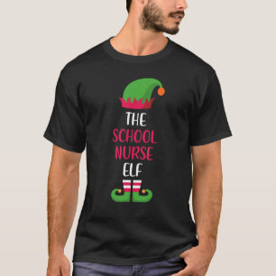 School Nurse Elf Family Matching Group Christmas T-Shirt