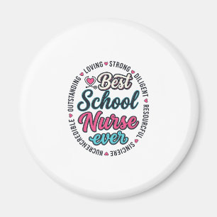 School Nurse Ever Vintage Engraving Shirt Design_1 Magnet