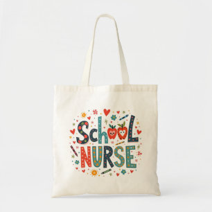 School Nurse – Fun Colourful Playful Design Tote Bag