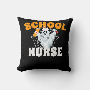 School Nurse Funny Halloween Costume Cute Gifts Throw Pillow