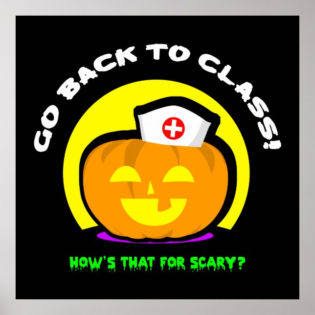 School Nurse Halloween Poster (Front)