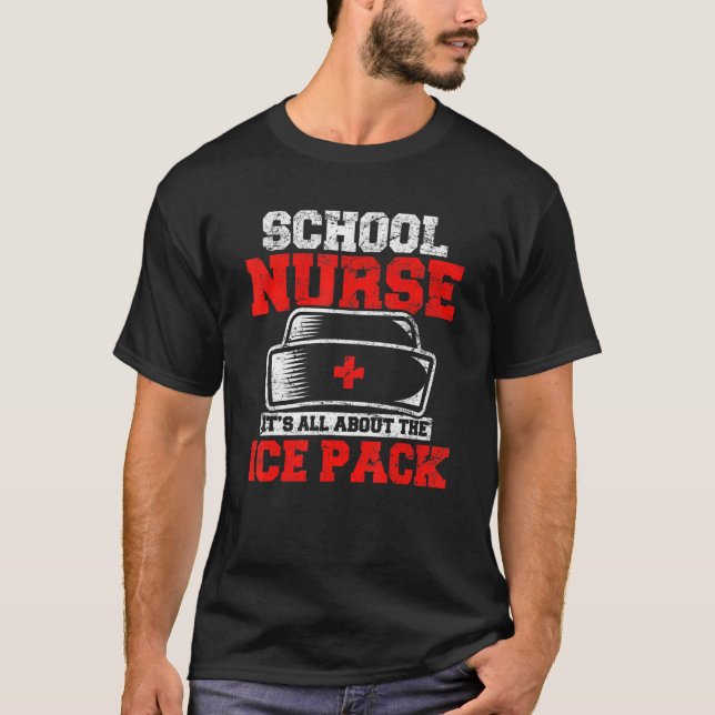 School Nurse Licensed Health Practitioners Student T-Shirt (Front)