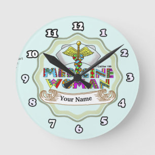 School Nurse Motto Round Clock