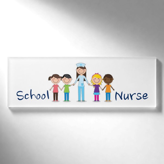 School Nurse Name Tag (Front)