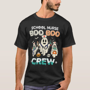 School Nurse Nursing Funny Halloween Ghost Nurse C T-Shirt