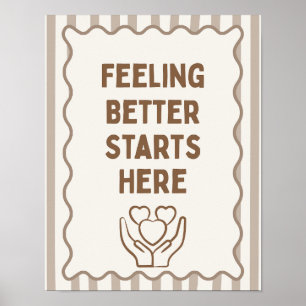 School Nurse Office Trendy Clinic Poster