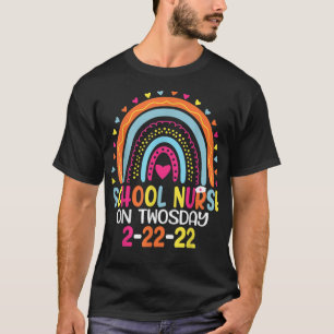 School Nurse On Twosday 2-22-22 February 22nd 2022 T-Shirt