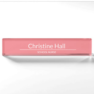 school nurse personalized office name nameplate