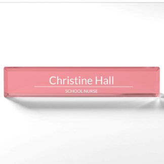 school nurse personalized office name nameplate