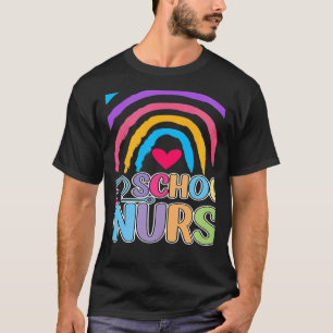 School Nurse Rainbow Nurse Week 2022 Back To Schoo T-Shirt