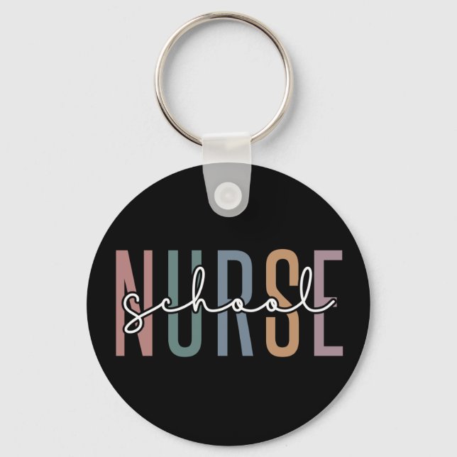 School Nurse | School Nurse RN appreciation gifts Keychain (Front)