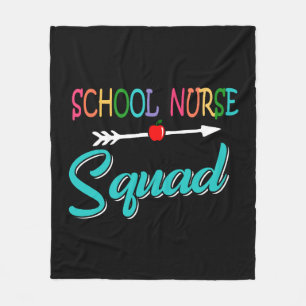 School Nurse Squad Fleece Blanket