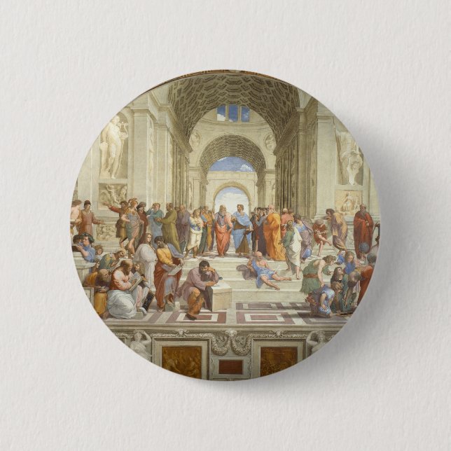 School of Athens 2 Inch Round Button (Front)
