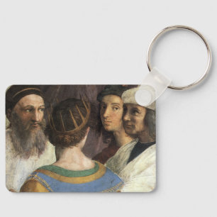 School of Athens by Raphael, Vintage Renaissance Keychain