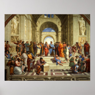 School Of Athens Painting Poster