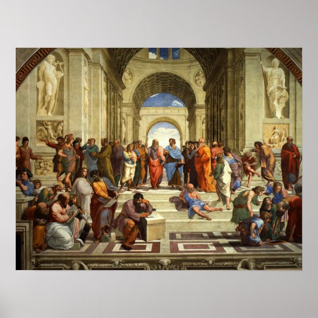 School Of Athens Painting Poster (Front)