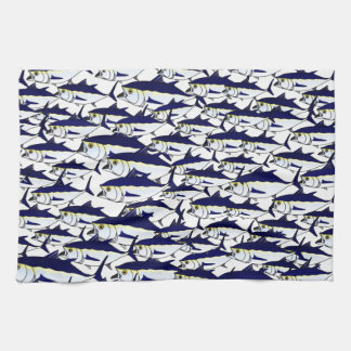 School of Bluefin Tuna Kitchen Towel
