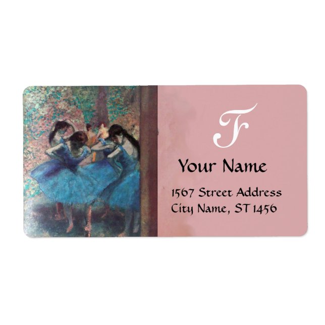 SCHOOL OF DANCE /BALLERINA BALLET DANCER MONOGRAM (Front)