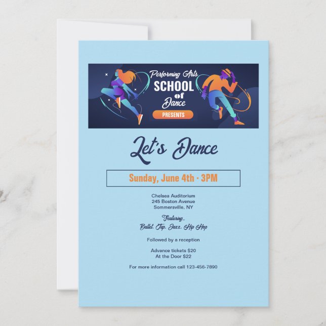 School of Dance Invitation (Front)