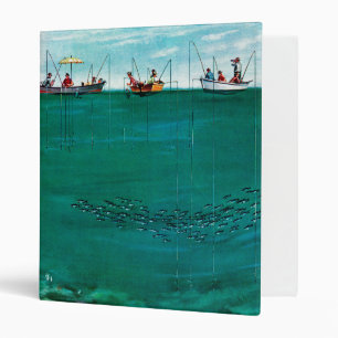 School of Fish Among Lines by Thornton Utz Binder