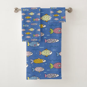 School of Fish Bath Towel Set