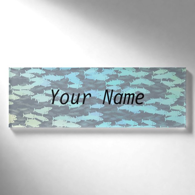 SCHOOL OF FISH NAME TAG (Front)